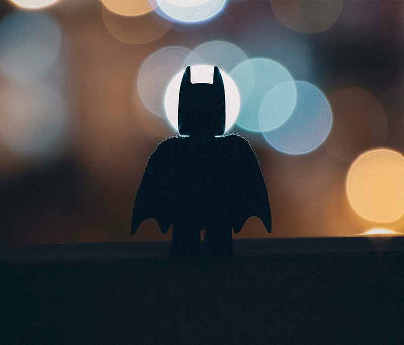 Bonnet Blanc Batman Chauve Souris
