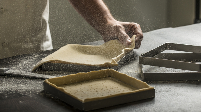 Préparation d'une tarte