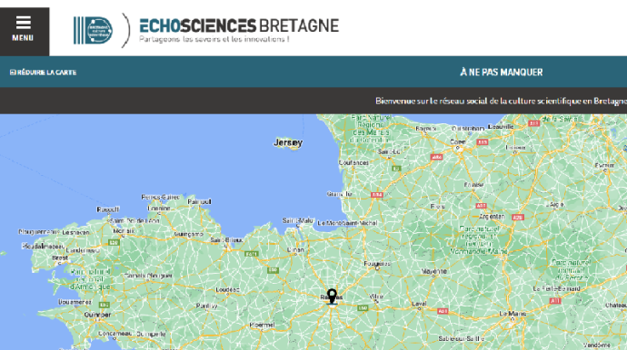 capture écran site echosciences bretagne