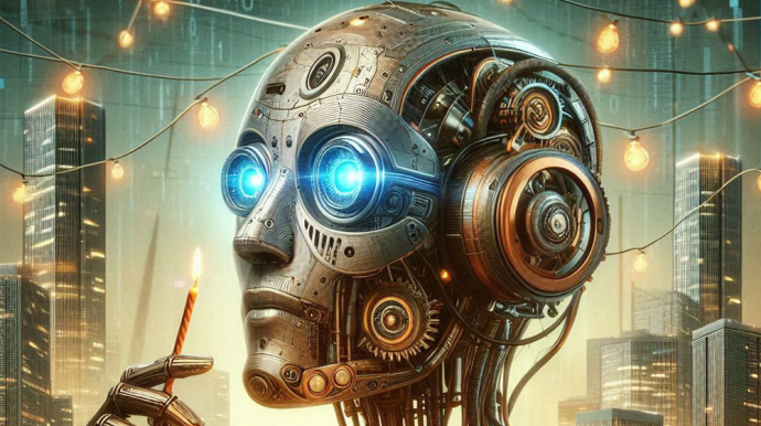 Visuel d'un robot, réalisé en IA