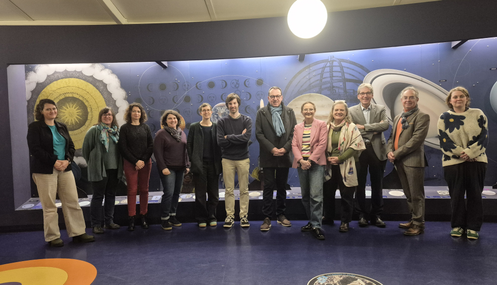 Membres du Pôle Bretagne Culture Scientifique présent au Planétarium de Bretagne le 18/12/2025